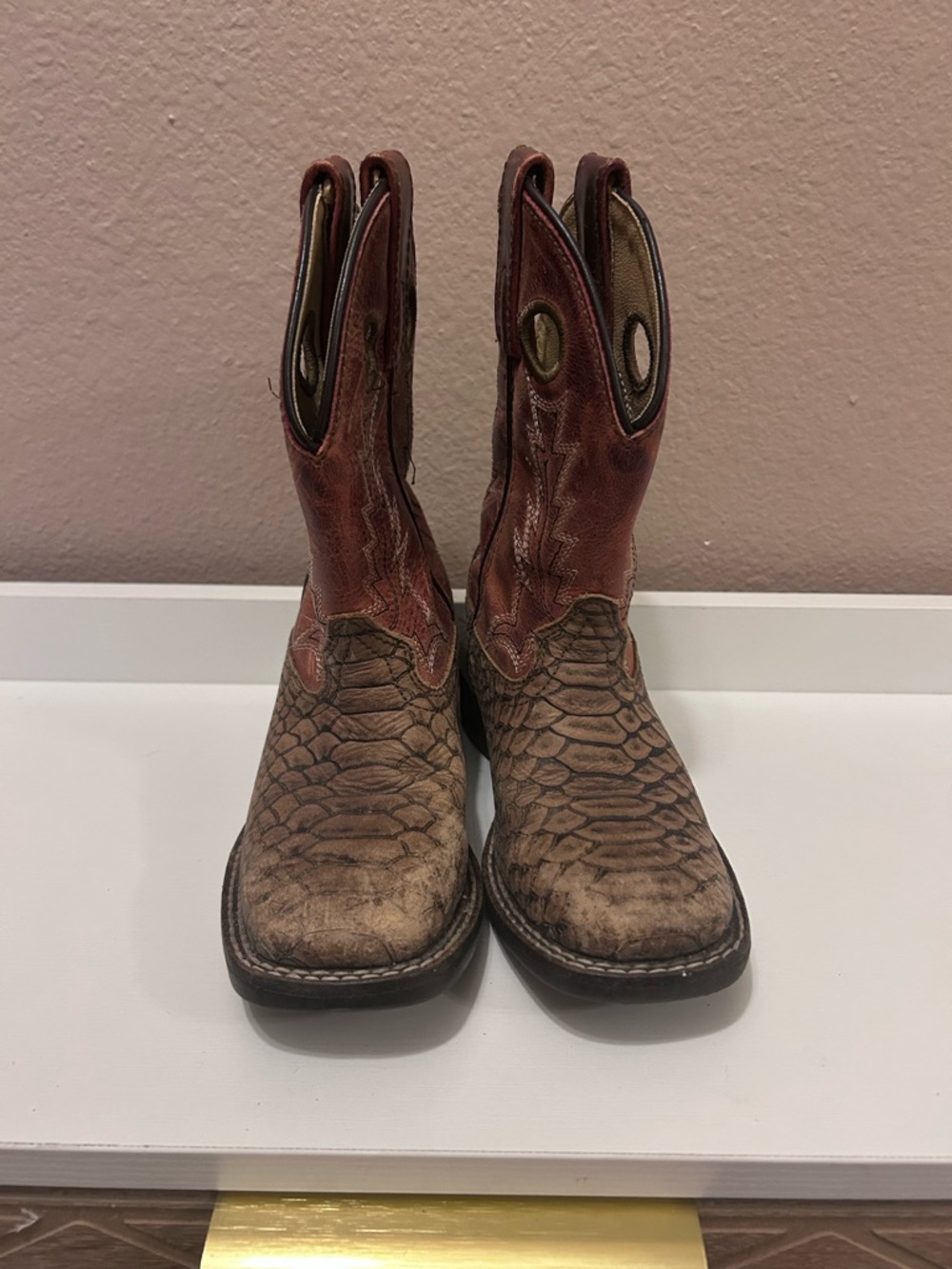 Smoky Mountain Brown Kids Cowboy Boots